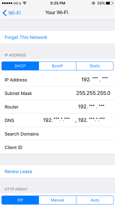 Changement de DNS sur iPhone / iPad 5 Changement de DNS sur iPhone