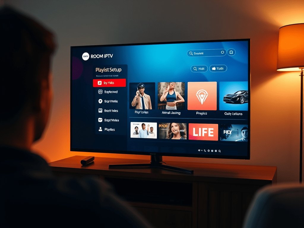 Configuration de l'application room iptv 1 ROOM IPTV N°1 EN EUROPE Abonnement IPTV